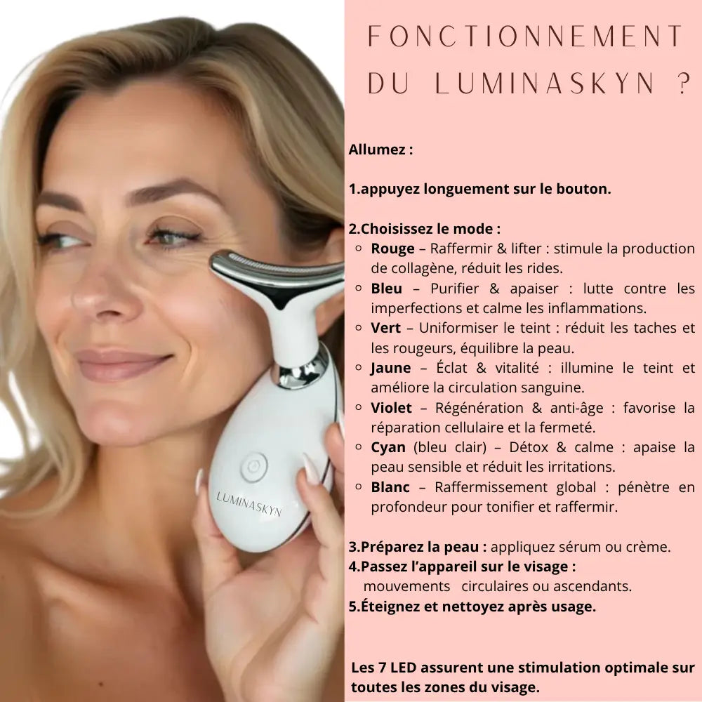LUMINASKYN – Masseur Anti-Âge Lift & Glow
